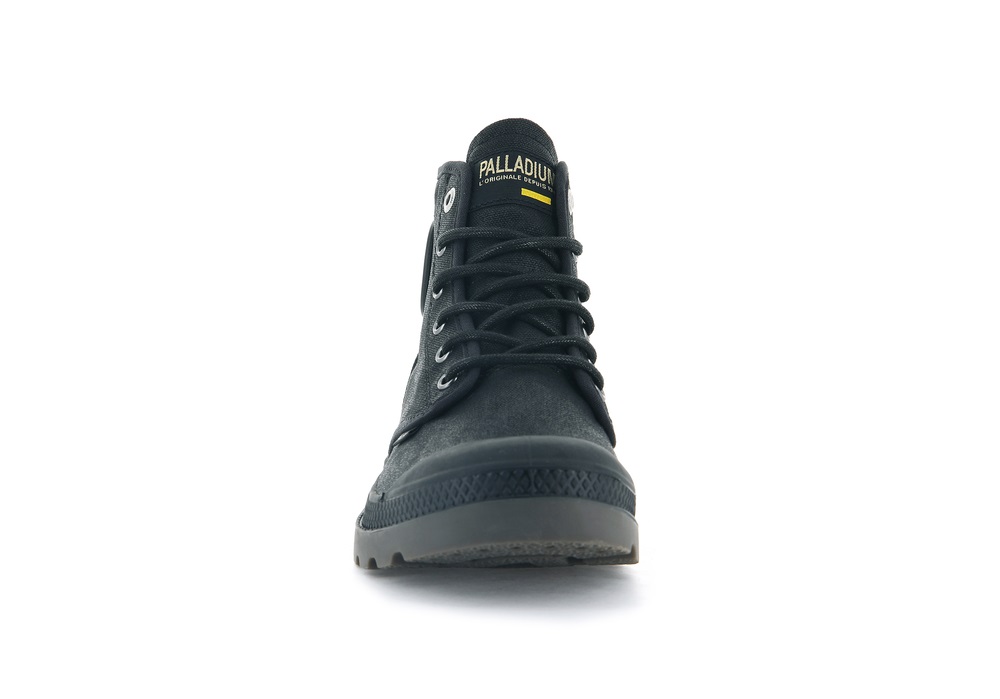 Botas Palladium PAMPA HI WAX Hombre Negras | Costa Rica-80635